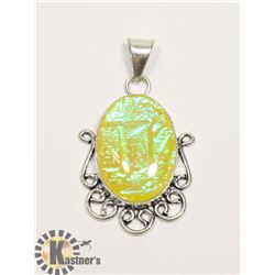 #190-AUSTRALIAN TRIPLE OPAL PENDANT