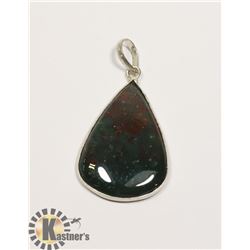 #206-INDIA BLOODSTONE PENDANT