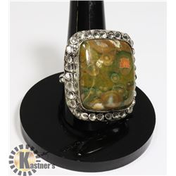 #202-OCEAN JASPER RING SIZE 9