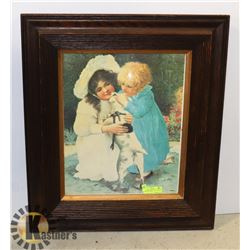 ANTIQUE PICTURE FROM GERMANY 30"X26"