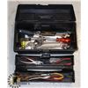 Image 1 : TOOL BOX WITH TOOLS CRESCENT WRENCHES, SCREW