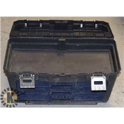 LOCKABLE 3 DRAWER TOOL BOX 23 X 10 X 14" HIGH.