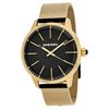 Image 1 : NEW DIESEL GOLD BAND/BLACK DIAL WATCH MSRP $295
