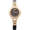 Image 2 : NEW EMPORIO ARMANI GOLD TONE/BLK DIAL MSRP $389
