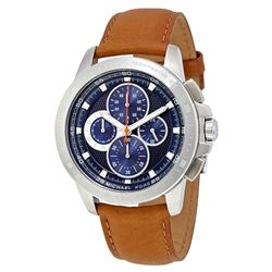 NEW MICHAEL KORS BLUE DIAL TRIPLE CHRONO MSRP $375