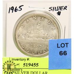 1965 CDN SILVER DOLLAR