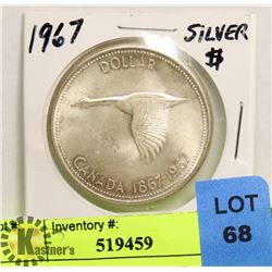 1967 CDN SILVER DOLLAR
