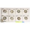 Image 1 : SET OF 8 CDN QUARTERS 1940-1953