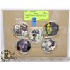 Image 1 : 5 JOHN LENNON COINS IN PLASTIC CASES