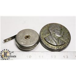 1880'S HARRIS METAL ADVERTISING  SALESMAN SAMPLE &