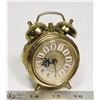 Image 1 : VINTAGE BRASS GERMAN ALARM CLOCK JERGER