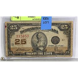 1923 CAD SHINPLASTER