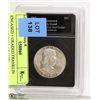 Image 1 : ENCASED + GRADED FRANKLIN SILVER 1/2 DOLLAR COIN