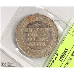 ONE TROY OUNCE .999 SILVER ROUND