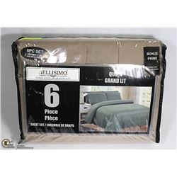 NEW 6PC QUEEN SIZE SHEET SET