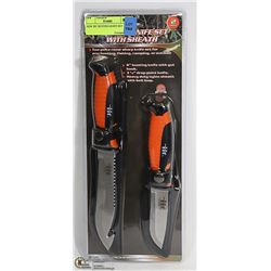 NEW 2PC HUNTING KNIFE SET