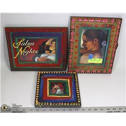 3 SPANISH FRAMED PICTURES