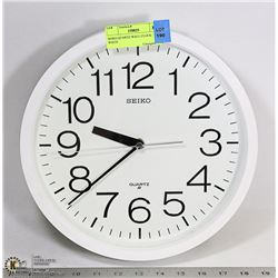 SEIKO QUARTZ WALL CLOCK- WHITE