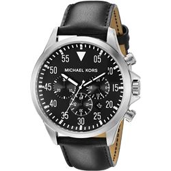 NEW MICHAEL KORS 3-CHRONO 43MM BLACK DIAL MSRP$351