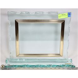 ORNAMENTAL GLASS DOCUMENT FRAME