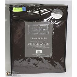 NEW 3PC QUEEN SIZE QUILT SET