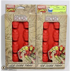 LOT OF 2 NEW IRON MAN ICE CUBE TRAYS