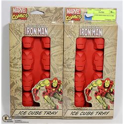 LOT OF 2 NEW IRON MAN ICE CUBE TRAYS