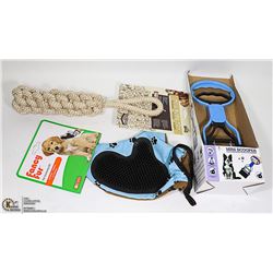LOT OF ALL NEW DOG TOYS & ACCESSORIES
