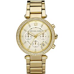 NEW MICHAEL KORS PARKER TRIPLE CHRONO MSRP$ 375