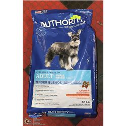 AUTHORITY ADULT DOG FOOD CHICKEN + RICE 30 LBS
