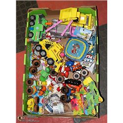 LARGE FLAT OF PAW PATROL ACTION TOYS + FIGURES