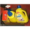 Image 1 : FLAT OF LAUNDRY DETERGENT AND CLEANING SUPPLIES