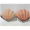 Image 1 : PAIR OF ART DECO SHELL GLASS WALL SCONCES