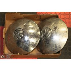 2  X 1960'S VINTAGE VW HUBCAPS