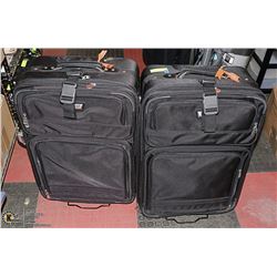 AMERICAN TOURISTER LUGGAGE X 2 BLACK IN COLOUR