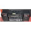 Image 1 : SONY  BOOMBOX WITH DOUBLE CASSETTE, AM/FM