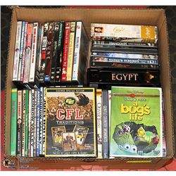 BOX FULL OF DVD MOVIES INCL. NEW CFL