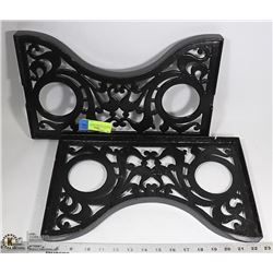PAIR OF CAST IRON PIECES