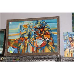 FRAMED THOMAS CRANE ORIG. 38" X 27"