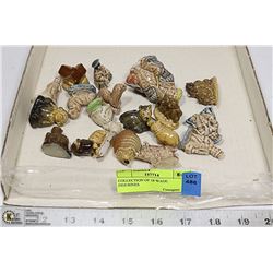 COLLECTION OF 18 WADE FIGURINES