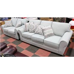 NEW FABRIC SOFA WITH LOVE SEAT AND ACCENT