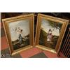 Image 1 : PAIR OF GORGEOUS ANTIQUE OIL PAINTINGS 33"X23"