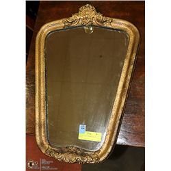 ANTIQUE GILT FRAMED MIRROR 20"X15"