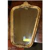 Image 1 : ANTIQUE GILT FRAMED MIRROR 20"X15"