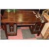Image 1 : ANTIQUE MISSION DESK 48"W X 28"DEEP