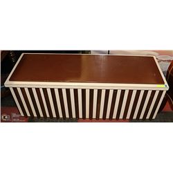 UNUSUAL HANDCRAFTED CHEST/WINDOW SEAT 49"WIDE