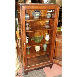 ANTIQUE QUARTER CUT OAK CABINET