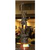Image 1 : ANTIQUE SPELTER FIGURE 18"TALL