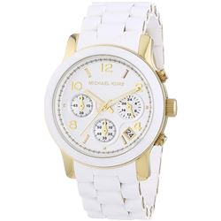 NEW MICHAEL KORS WHITE DIAL/BAND 40MM MSRP $375