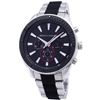 Image 1 : NEW ARMANI EXCHANGE BLACK 3-CHRONO DIAL MSRP $310